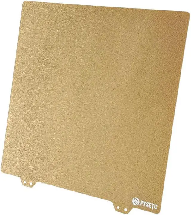 Alt view image 3 of 5 - Ender-3/3pro235*235mm Golden Profiled Steel Plate + MagneticSticker B-Side + High Temperature Resistant PEI Set Kit