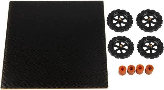 Alt view image 2 of 5 - 220*220mm Crystal Lattice Glass Platform + 4pcs Hand Nut + 4pcs 16mm Silicone Column for Reprap Prusa i3 3D Printer CR-20/Anet A8/Tronxy XY-2