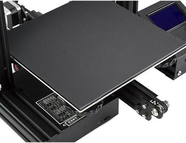 Alt view image 3 of 5 - 220*220mm Crystal Lattice Glass Platform + 4pcs Hand Nut + 4pcs 16mm Silicone Column for Reprap Prusa i3 3D Printer CR-20/Anet A8/Tronxy XY-2