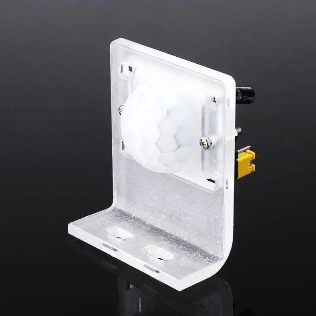 Alt view image 2 of 5 - HC-SR501 Adjustable Infrared IR Pyroelectric PIR Module Motion Sensor Human Body Induction Detector With Bracket