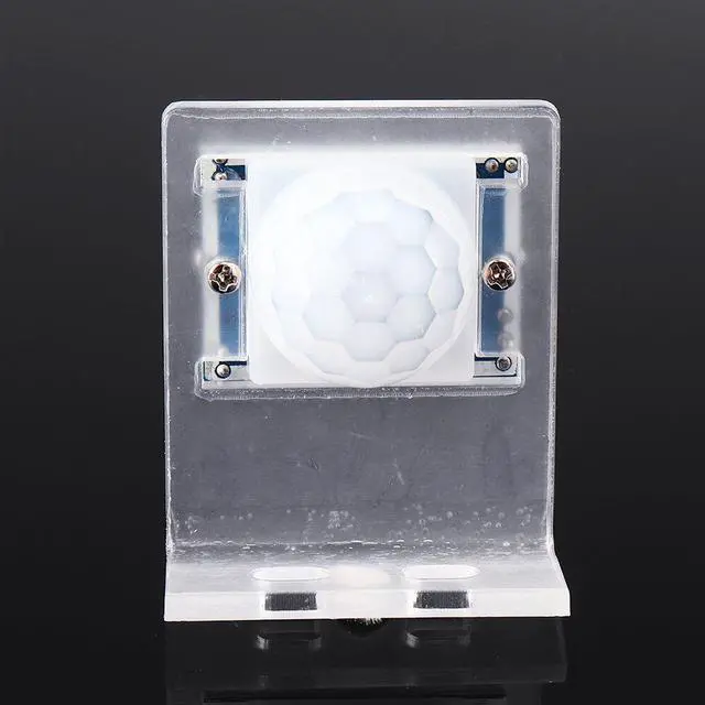 Alt view image 3 of 5 - HC-SR501 Adjustable Infrared IR Pyroelectric PIR Module Motion Sensor Human Body Induction Detector With Bracket