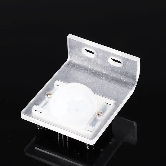 Alt view image 4 of 5 - HC-SR501 Adjustable Infrared IR Pyroelectric PIR Module Motion Sensor Human Body Induction Detector With Bracket