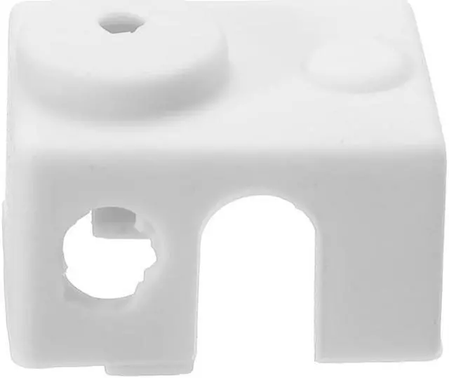 Alt view image 2 of 5 - 10pcs White Universal Hotend Block Insulation Sock Silicone Case For 3D Printer