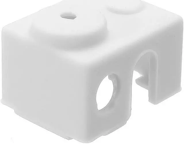Alt view image 4 of 5 - 10pcs White Universal Hotend Block Insulation Sock Silicone Case For 3D Printer