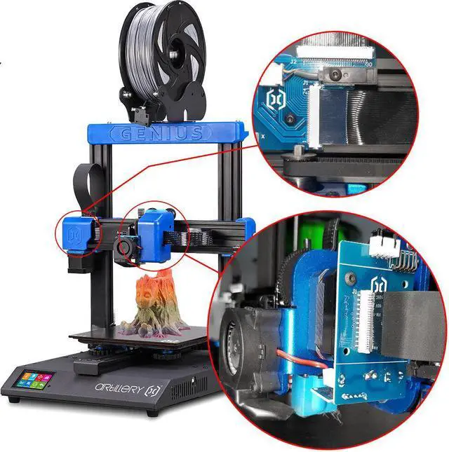 Alt view image 5 of 5 - Hot-end PCB Adapter Board with 24-pin Cable forGenius 3D Printer