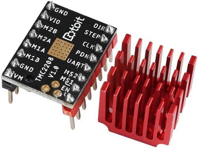 Alt view image 2 of 4 - TMC2208 V1.0 Mute 256 High Subdivision Stepper Motor Driver with Heatsink for 3D Printer