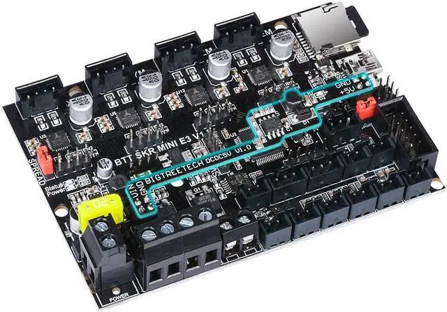 Alt view image 2 of 4 - DCDC5V V1.0 Power Module For SKR mini E3 32Bit Control Board RGB Light Add Lamp Beads 3D Printer Parts