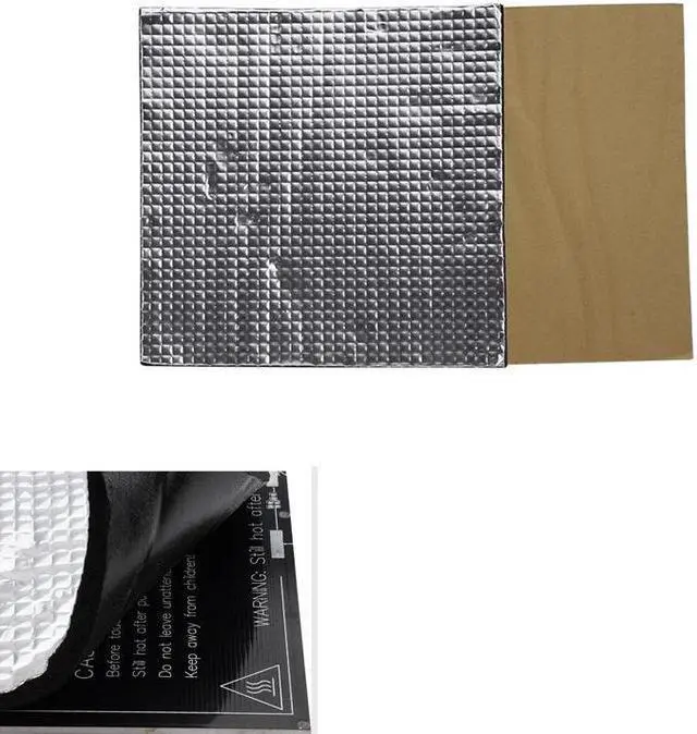 Main image of 400x400x10mm Foil Self-adhesive Heat Insulation Cotton For 3D Printer CR-10S Heated Bed