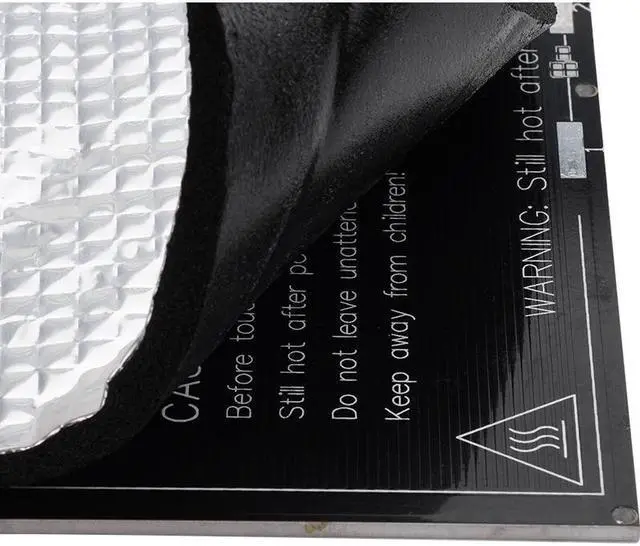 Alt view image 5 of 5 - 400x400x10mm Foil Self-adhesive Heat Insulation Cotton For 3D Printer CR-10S Heated Bed