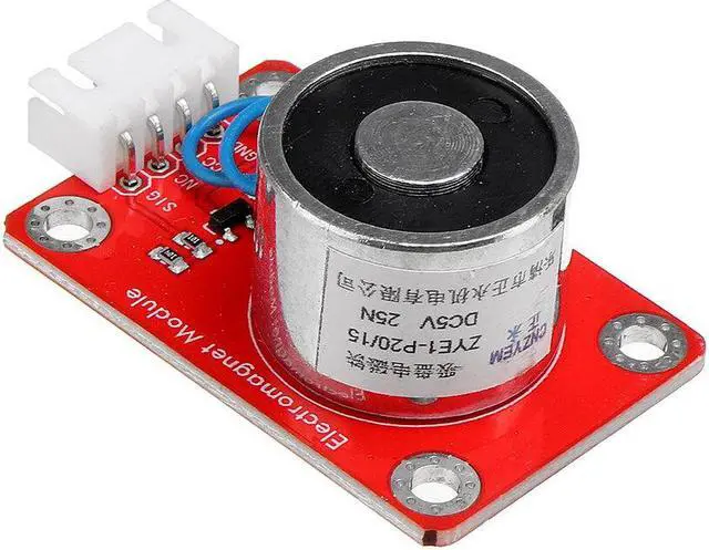 Alt view image 5 of 5 - DC Suction Cup Type Solenoid Module Electronic Building Block Sensor Anti-reverse Insertion Interface