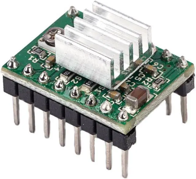 Main image of 2PCS A4988 Reprap Stepper Motor Driver Module With Heatsink For 3D Printer
