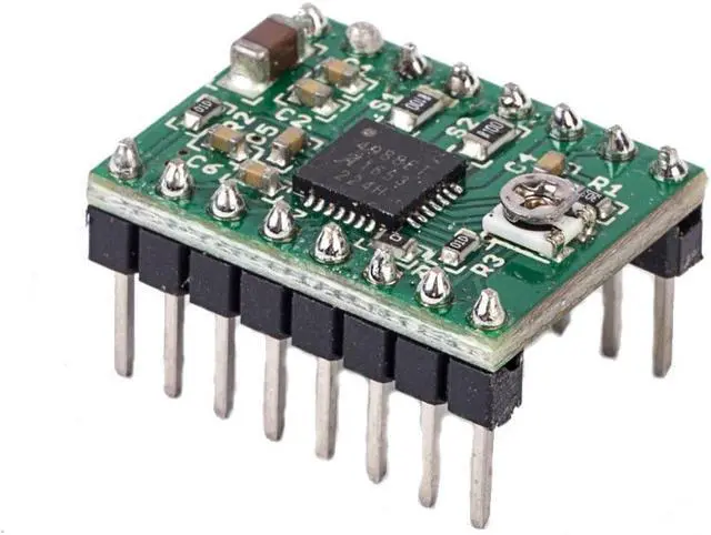 Alt view image 3 of 4 - 2PCS A4988 Reprap Stepper Motor Driver Module With Heatsink For 3D Printer
