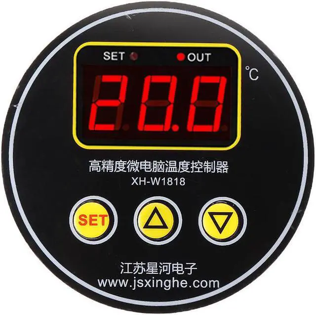 Main image of XH-W1818 High Precision Microcomputer Temperature Controller Circular Digital Display Embedded Thermostat
