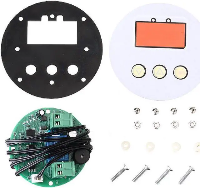 Alt view image 2 of 5 - XH-W1818 High Precision Microcomputer Temperature Controller Circular Digital Display Embedded Thermostat