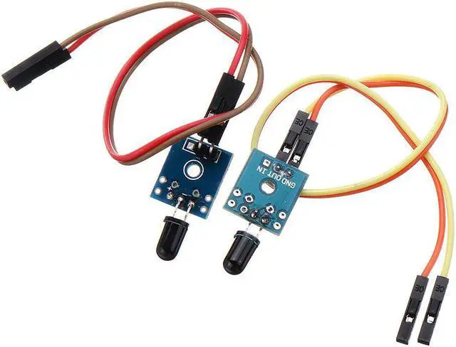 Alt view image 3 of 5 - 2 Channel Flame Sensor Relay Module Alarm Flame Flare Detection Module 12V DC
