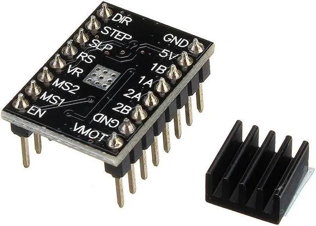 Main image of Stepper Motor Driver Module 4-Layer with Cooling Fin+Black Heatsink for 3D Printer Extruder