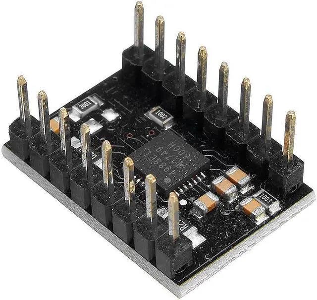 Alt view image 4 of 5 - Stepper Motor Driver Module 4-Layer with Cooling Fin+Black Heatsink for 3D Printer Extruder