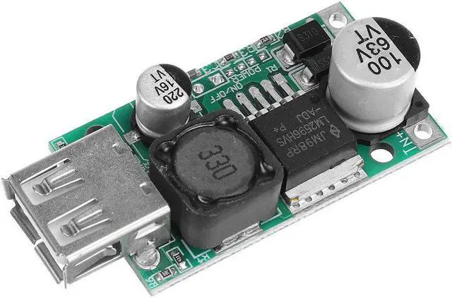 Main image of HW-731 LM2596HV DC-DC 12V-48V to 5V Electric Vehicle Battery Step-down Module USB Mobile Phone Charging Board