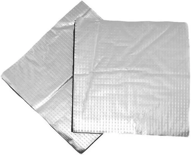 Alt view image 2 of 4 - 220*220*10mm Black Foil Self-adhesive Heat Insulation Cotton with Black Glue For 3D Printer Heated Bed