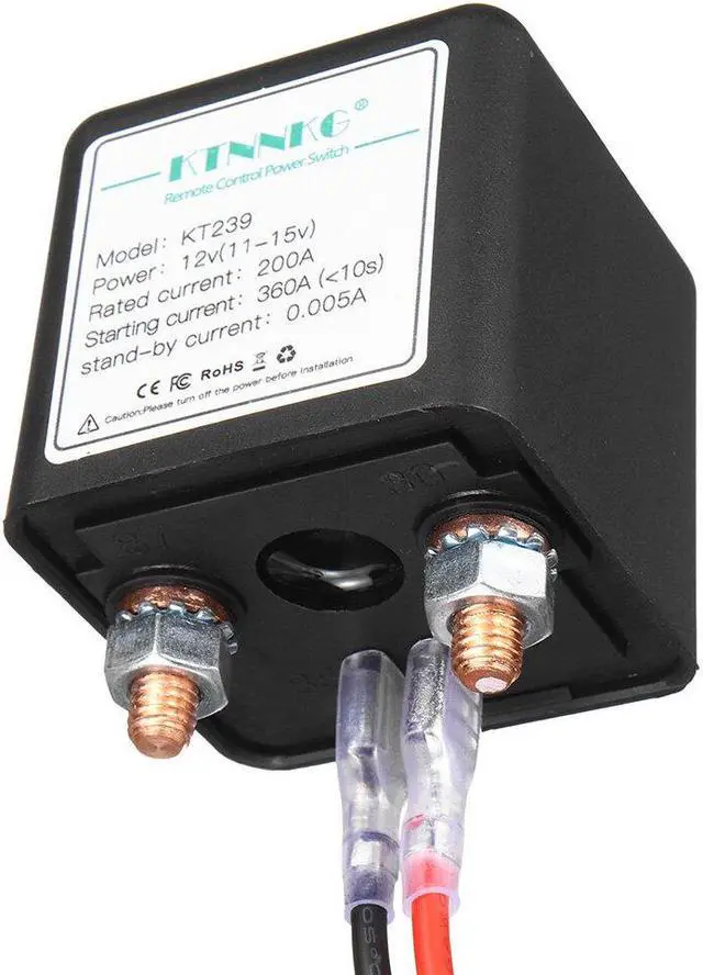 Alt view image 5 of 5 - KT239 12V 200A Car Motorcycle Battery Switches Wireless Remote Control Battery Disconnect Cut Off Isolator