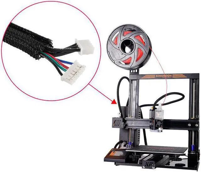 Alt view image 3 of 3 - 1M Length Flame-retardant Nylon Braided Mesh Tube PET Snakeskin Telescopic Mesh Tube Machine Wire Protection Tube 10mm