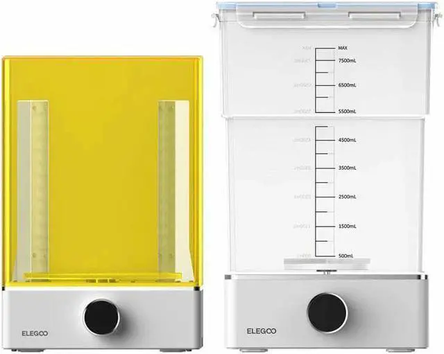 Main image of MercuryX Bundle Washing and Curing Machine with Transparent Yellow Shade/8000ML Large-capacity Design/360 ° Three-Dimensional Curing
