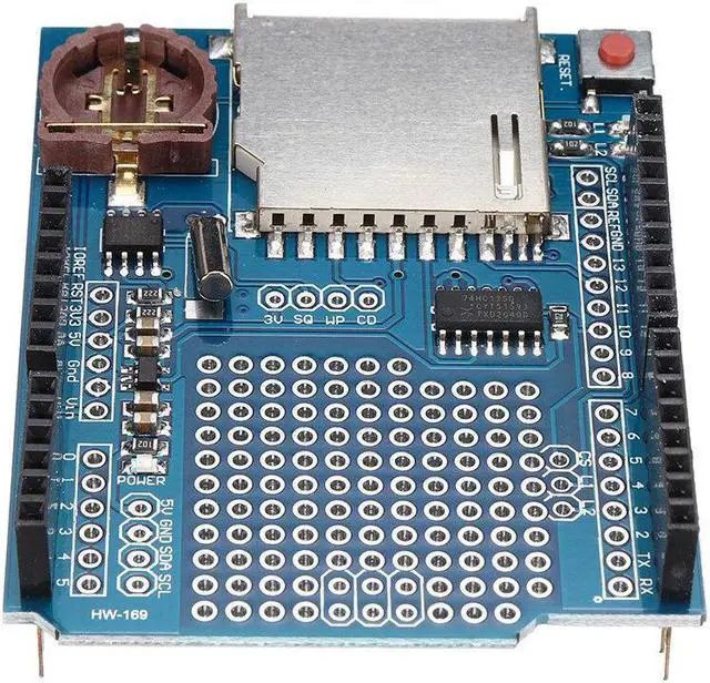 Alt view image 4 of 5 - HW-169A XD-204 Data Logger Module Logging Recorder Shield V1.0 for Arduino SD Card