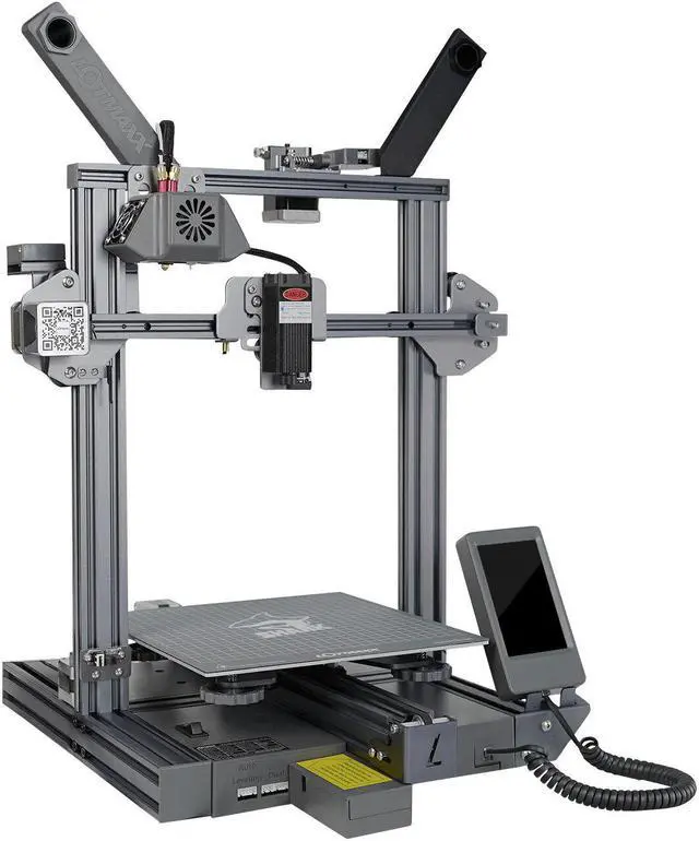 Alt view image 5 of 5 - SC-10 SHARK V2 3D Printer 235*235*265mm Print Size Support Laser Engraving/Dual Color Print With 4.3inch Movable Screen/8 Languages Translate