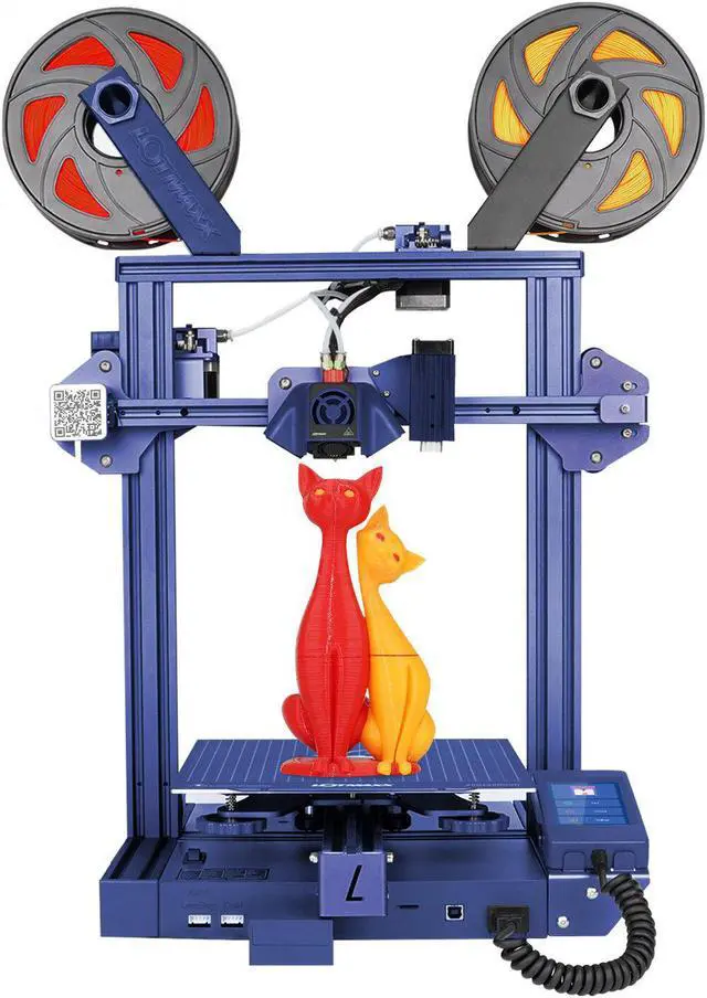 Alt view image 2 of 5 - SC-10 SHARK V2 3D Printer 235*235*265mm Print Size Support Laser Engraving/Dual Color Print With 4.3inch Movable Screen/8 Languages Translate