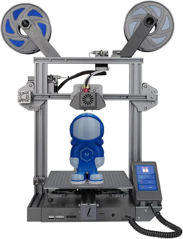 Alt view image 3 of 5 - SC-10 SHARK V2 3D Printer 235*235*265mm Print Size Support Laser Engraving/Dual Color Print With 4.3inch Movable Screen/8 Languages Translate