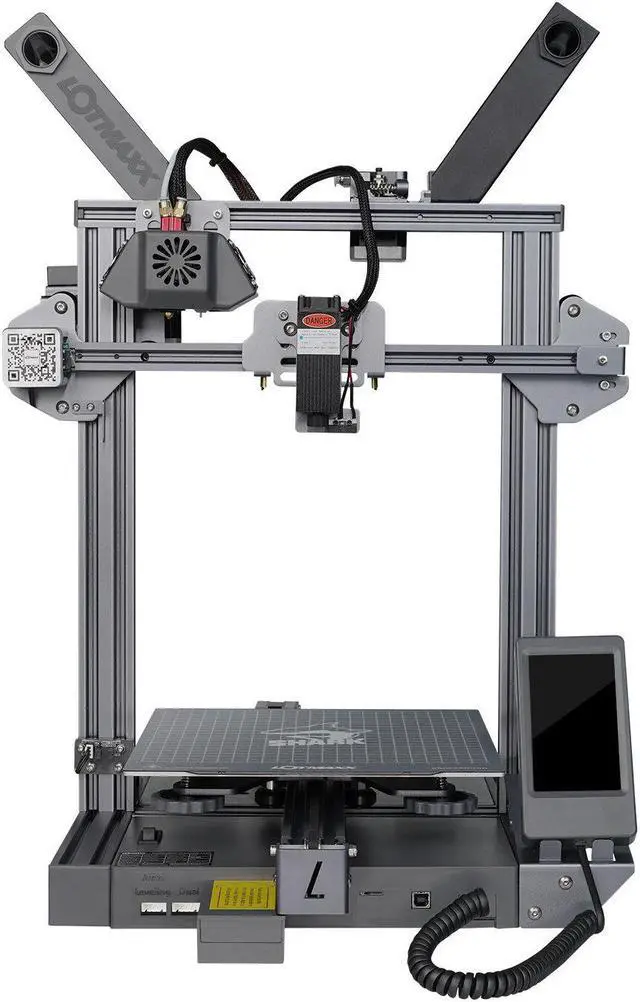 Alt view image 4 of 5 - SC-10 SHARK V2 3D Printer 235*235*265mm Print Size Support Laser Engraving/Dual Color Print With 4.3inch Movable Screen/8 Languages Translate