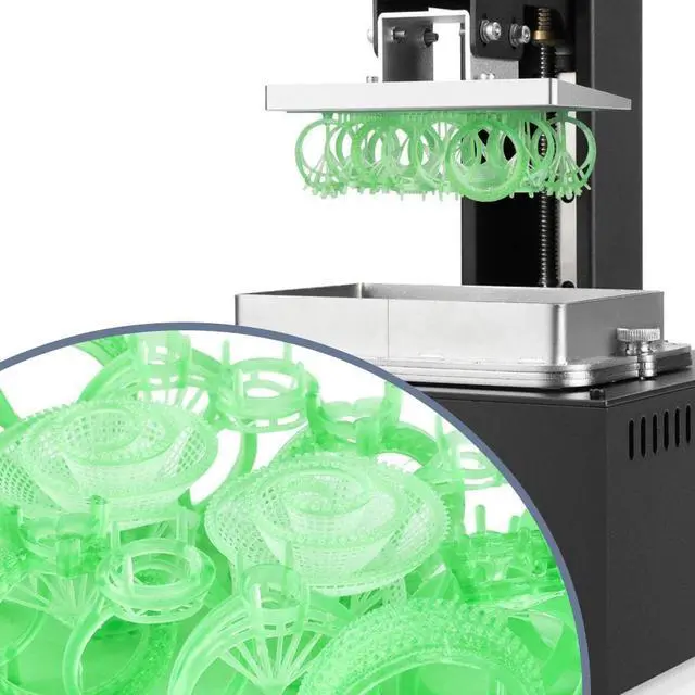 Alt view image 4 of 4 - Orange 30 Upgraded SLA Light Curing UV Resin 3D Printer 2K High Resolution LCD120*68*170mm Print Size with Touch Color Screen/Parallel LED Lighting