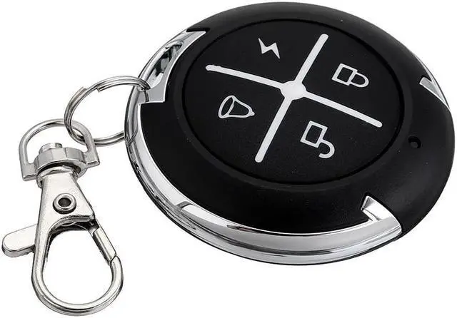 Alt view image 4 of 5 - Black Round Self-copying Remote Control Transmitter For Electric Door Garage Gate Wireless Remote Switch