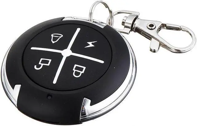 Alt view image 3 of 5 - Black Round Self-copying Remote Control Transmitter For Electric Door Garage Gate Wireless Remote Switch