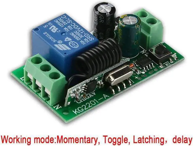 Alt view image 5 of 5 - AC90-250V 10A 433MHz Wireless Remote Control Switch ON/OFF Receiver Transmitter for LED Light Bulb