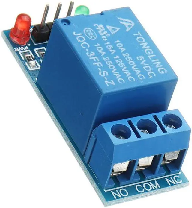 Alt view image 2 of 5 - 5pcs 5V Low Level Trigger One 1 Channel Relay Module Interface Board Shield DC AC 220V PIC AVR DSP ARM MCU