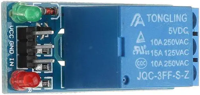 Alt view image 5 of 5 - 5pcs 5V Low Level Trigger One 1 Channel Relay Module Interface Board Shield DC AC 220V PIC AVR DSP ARM MCU