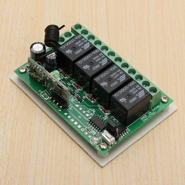 Alt view image 2 of 5 - 12V 4CH Channel 433Mhz Wireless Remote Control Switch Transceiver Receiver Module