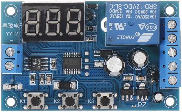Alt view image 4 of 5 - YYI-2 5V 12V 24V Current Detection Module Current Limit Overcurrent Motor Blocking Protection Board Current Sensor Relay Board 5-24V DC