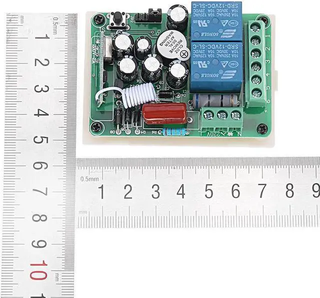 Alt view image 4 of 5 - 315MHz AC 220V 2 Channel RF Wireless Remote Control Switch System Module for Smart Home