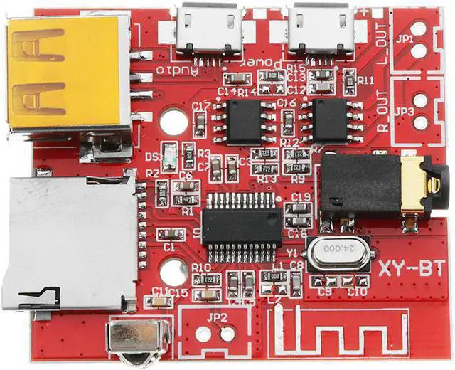 Alt view image 2 of 5 - DC 3.7V To 5V bluetooth 4.1 MP3 WAV Decoder Board 3W Speaker Amplifier Audio Receiver Module Support USB/TF/U-DISK/IR Remote Control