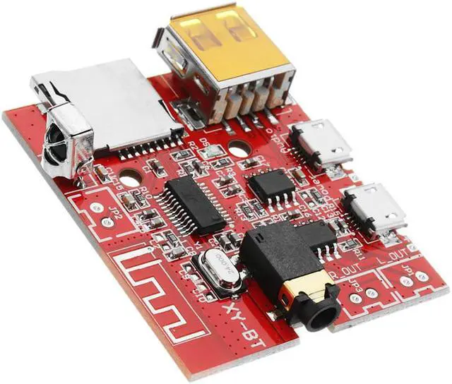 Alt view image 4 of 5 - DC 3.7V To 5V bluetooth 4.1 MP3 WAV Decoder Board 3W Speaker Amplifier Audio Receiver Module Support USB/TF/U-DISK/IR Remote Control