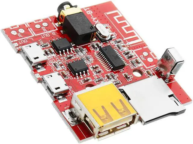 Alt view image 5 of 5 - DC 3.7V To 5V bluetooth 4.1 MP3 WAV Decoder Board 3W Speaker Amplifier Audio Receiver Module Support USB/TF/U-DISK/IR Remote Control