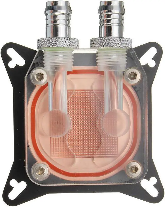 Alt view image 4 of 5 - Water Cooling Block PC Copper High Performance Liquid Cooler AMD NVIDIA W40