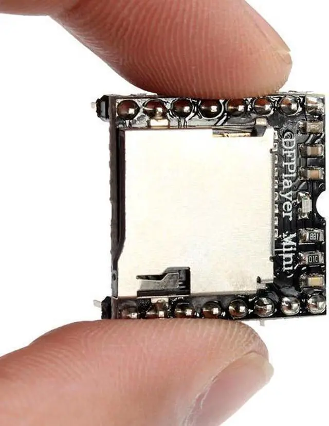 Alt view image 4 of 4 - 3Pcs DFPlayer Mini MP3 Player Module MP3 Voice Audio Decoder Board Supporting TF Card U-Disk IO/Serial Port/AD