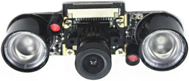 Alt view image 2 of 3 - 5MP Night Vision Fisheye Camera Module OV5647 72° Focal Adjustable Camera Board with 850 IR LED
