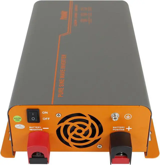 Alt view image 4 of 5 - 12V to 110V/220V 1200W Off-Grid Inverter Charger 1.2KW Pure Sine Wave Solar Inverter for Lead Acid/Lithium Battery Inversor