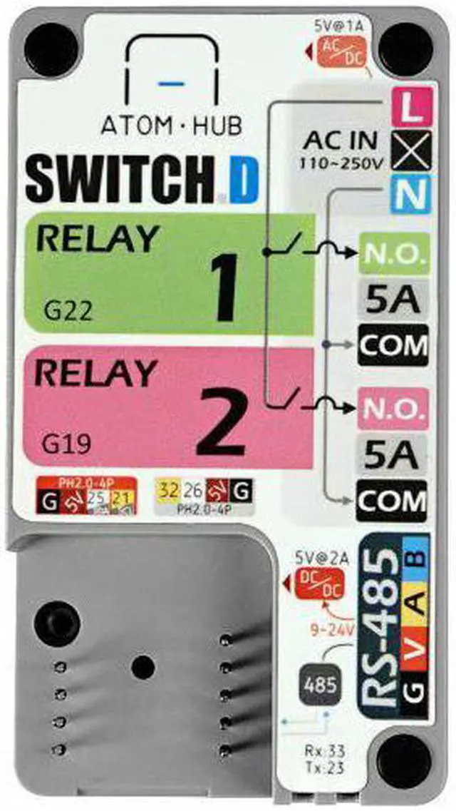 Alt view image 2 of 5 - ATOM HUB SWITCH Kit Intelligent Switch Bi-Directional Control Programable Industrial Scenarios