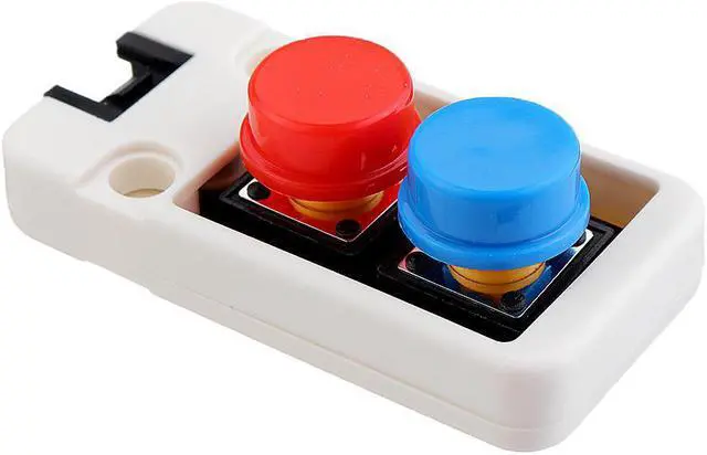 Alt view image 3 of 5 - 5pcs Mini Dual Push Button Switch  with GROVE Port Cable Connector Compatible with FIRE /M5GO ESP32 Micropython Kitfor Arduino - products that work with official Arduino boards