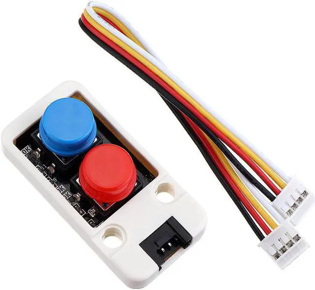 Main image of 5pcs Mini Dual Push Button Switch  with GROVE Port Cable Connector Compatible with FIRE /M5GO ESP32 Micropython Kitfor Arduino - products that work with official Arduino boards